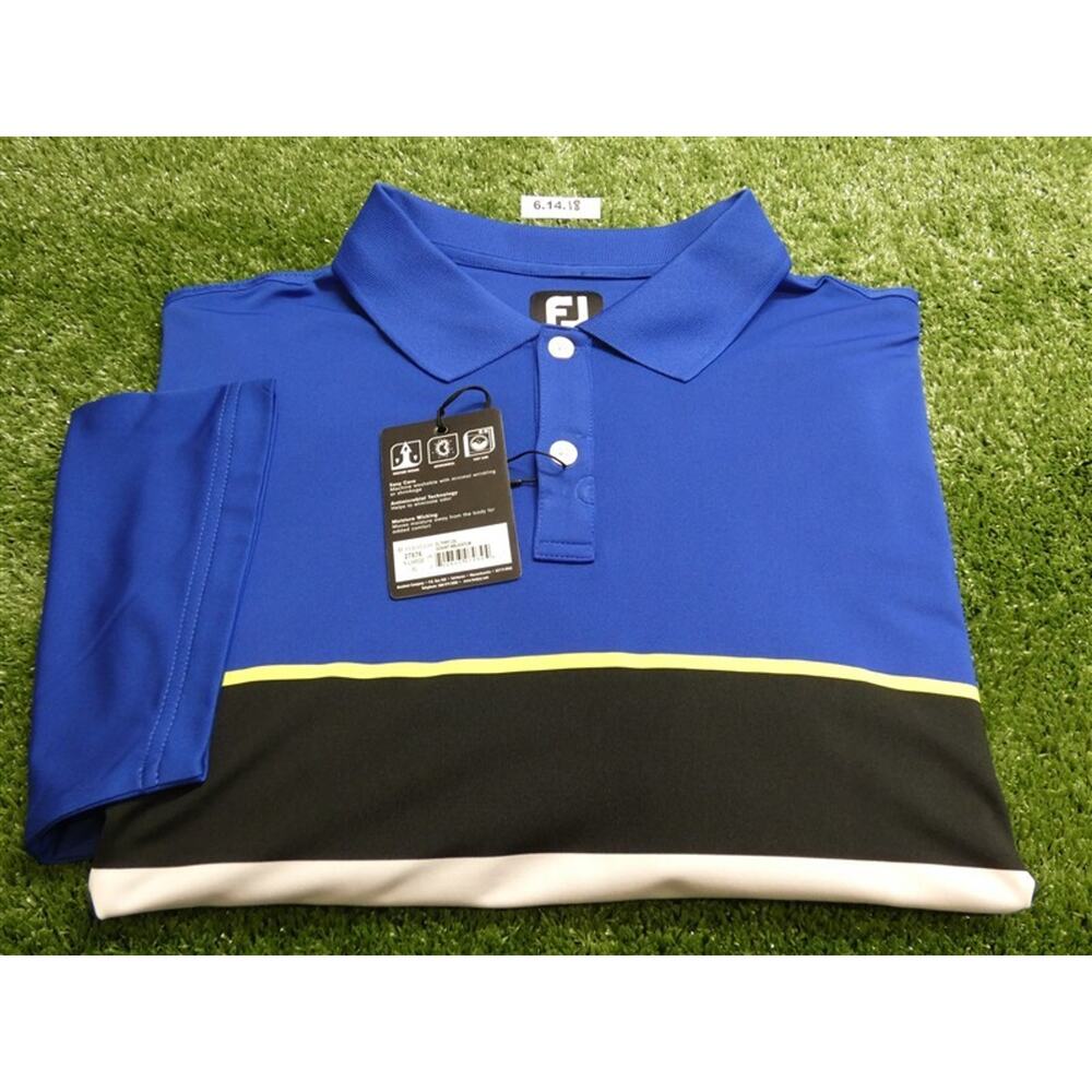 FootJoy Men's Color Theory Lisle Golf Shirt C.C. Logo Extra Large 27876